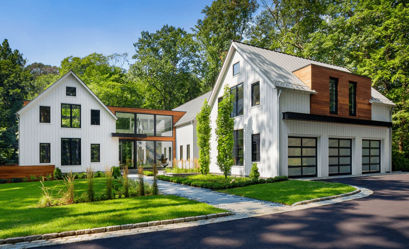Modern farmhouse-style residential home